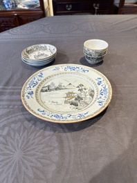 A Chinese famille rose 20-piece tea service, Yongzheng/Qianlong