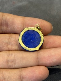 A varied collection of jewellery in jade and lapis lazuli, including gold mounts, China, 19/20th C.
