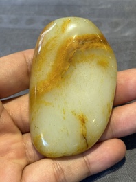 Three Chinese jades and an agate belt hook, Shang and later