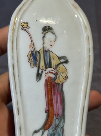 A Chinese Canton famille rose 'San Niang Jiao Zi 三娘教子' vase, Qianlong