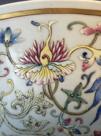 A Chinese famille rose 'phoenix' bowl, Guangxu mark, 19th C.