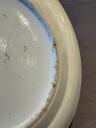 Three unusual Chinese Canton famille rose plates, 19th C.