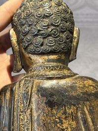 A Chinese bronze Buddha, Ming