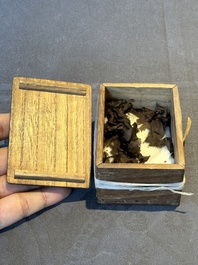 Three Chinese blue and white incense boxes and covers for the Japanese market, late Ming, 17th C.
