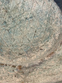 An inscribed Chinese archaistic bronze food vessel, 'gui 簋', Ming