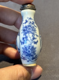 Seven various Chinese snuff bottles, Qianlong mark, 19/20th C.