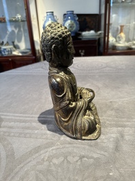 A Chinese bronze Buddha, Ming