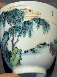 A fine Chinese famille rose 'Xi Xiang Ji' cup, Yongzheng