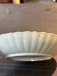A pair of Chinese verte-Imari 'qilin' plates, Kangxi