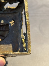 A Sino-Tibetan gilt bronze Buddha Amitayus, dated 1770, Qianlong