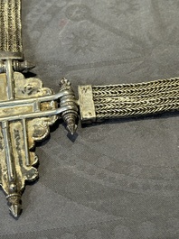 A varied collection of Himalayan accessories with turquoise and coral ornaments, Tibet and Bhutan, 19th C.