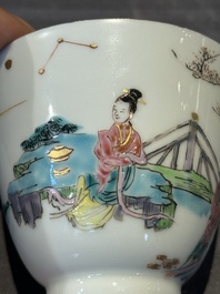 A fine Chinese famille rose 'Xi Xiang Ji' cup, Yongzheng