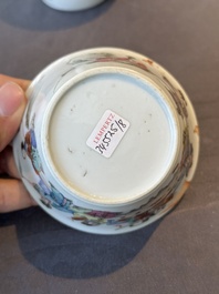 A rare set of eight Chinese famille rose 'Sanxing' nesting bowls, Tongzhi mark and of the period