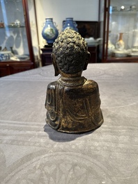 A Chinese bronze Buddha, Ming