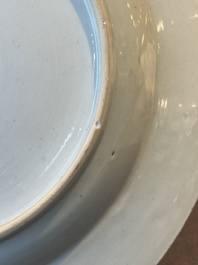A Chinese famille rose dish with the arms of Bistrate and Prolli for the Belgian market, Qianlong