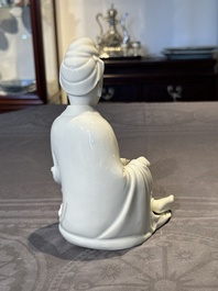 A Chinese Dehua blanc de Chine Guanyin, 19th C.