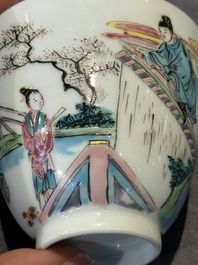 A fine Chinese famille rose 'Xi Xiang Ji' cup, Yongzheng