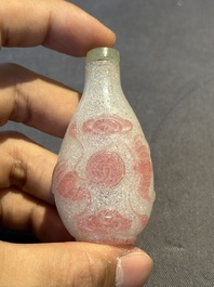 Eight Chinese Peking glass snuff bottles, Qianlong mark, 19/20th C.
