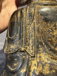 A Chinese bronze Buddha, Ming