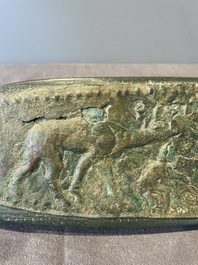A group of seven bronze and pottery objects, Syria, Persia, and Luristan, 3rd C. and earlier
