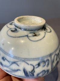 A collection of ten Chinese blue and white bowls, Ming