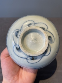 A collection of ten Chinese blue and white bowls, Ming