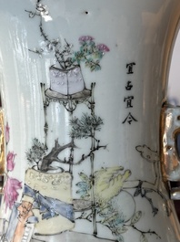 A Chinese qianjiang cai 'playing boys' vase, Ma Qingyun 馬慶雲 seal mark, dated 1917