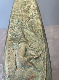 A group of seven bronze and pottery objects, Syria, Persia, and Luristan, 3rd C. and earlier