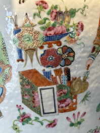 A Chinese Canton famille rose 'Wu Shuang Pu' vase, 19th C.