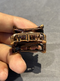 A Chinese famille rose 'Sanxing' snuff bottle, Qianlong mark and of the period