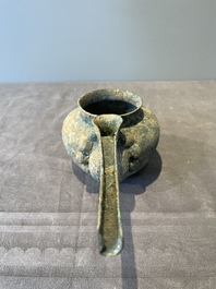 A group of seven bronze and pottery objects, Syria, Persia, and Luristan, 3rd C. and earlier