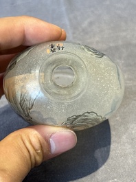 Eight Chinese inside-painted glass snuff bottles, signed Tang Zichuan 湯子川 and Ye Zhongzhi 葉仲芝, 20th C.