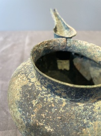 A group of seven bronze and pottery objects, Syria, Persia, and Luristan, 3rd C. and earlier