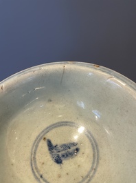 A collection of ten Chinese blue and white bowls, Ming
