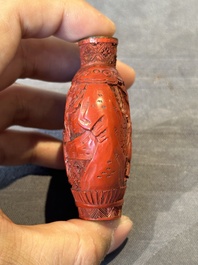 A group of six various Chinese snuff bottles, 19/20th C.