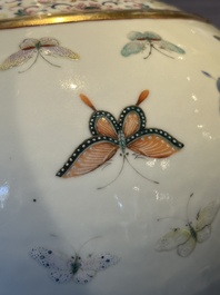 A Chinese famille rose 'butterfly' bottle vase, Guangxu mark and of the period