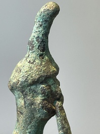 A group of seven bronze and pottery objects, Syria, Persia, and Luristan, 3rd C. and earlier