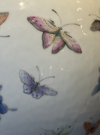 A Chinese famille rose 'butterfly' bottle vase, Guangxu mark and of the period