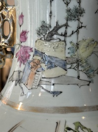A Chinese qianjiang cai 'playing boys' vase, Ma Qingyun 馬慶雲 seal mark, dated 1917