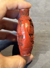 A group of six various Chinese snuff bottles, 19/20th C.
