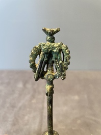 A group of seven bronze and pottery objects, Syria, Persia, and Luristan, 3rd C. and earlier