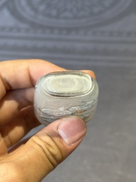 Six Chinese inside-painted glass snuff bottles, 20th C.