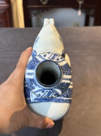 A Chinese blue and white 'elephant' kendi, Wanli