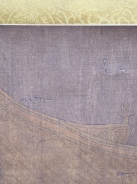Chinese school: 'Qianlong's banquet', ink and colour on silk, Qing or later