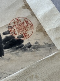 Li Zongren 李宗仁 (1891-1969): 'Plum blossom', ink on paper, dated 1938