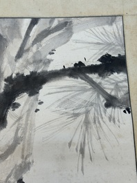 Liu Jilu 劉繼卣 (1918-1983): 'Two squirrels under the pine tree', ink and colour on paper, dated 1978