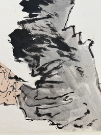 Lu Yanshao 陆俨少 (1909-1993): 'Plum blossom', ink on paper, dated 1986