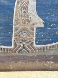 Chinese school: 'Portrait of an imperial concubine', ink and colour on silk, Qing