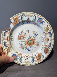 Seven Chinese famille rose 'Madame de Pompadour' plates, Qianlong, ca. 1745