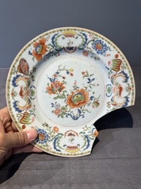 Seven Chinese famille rose 'Madame de Pompadour' plates, Qianlong, ca. 1745